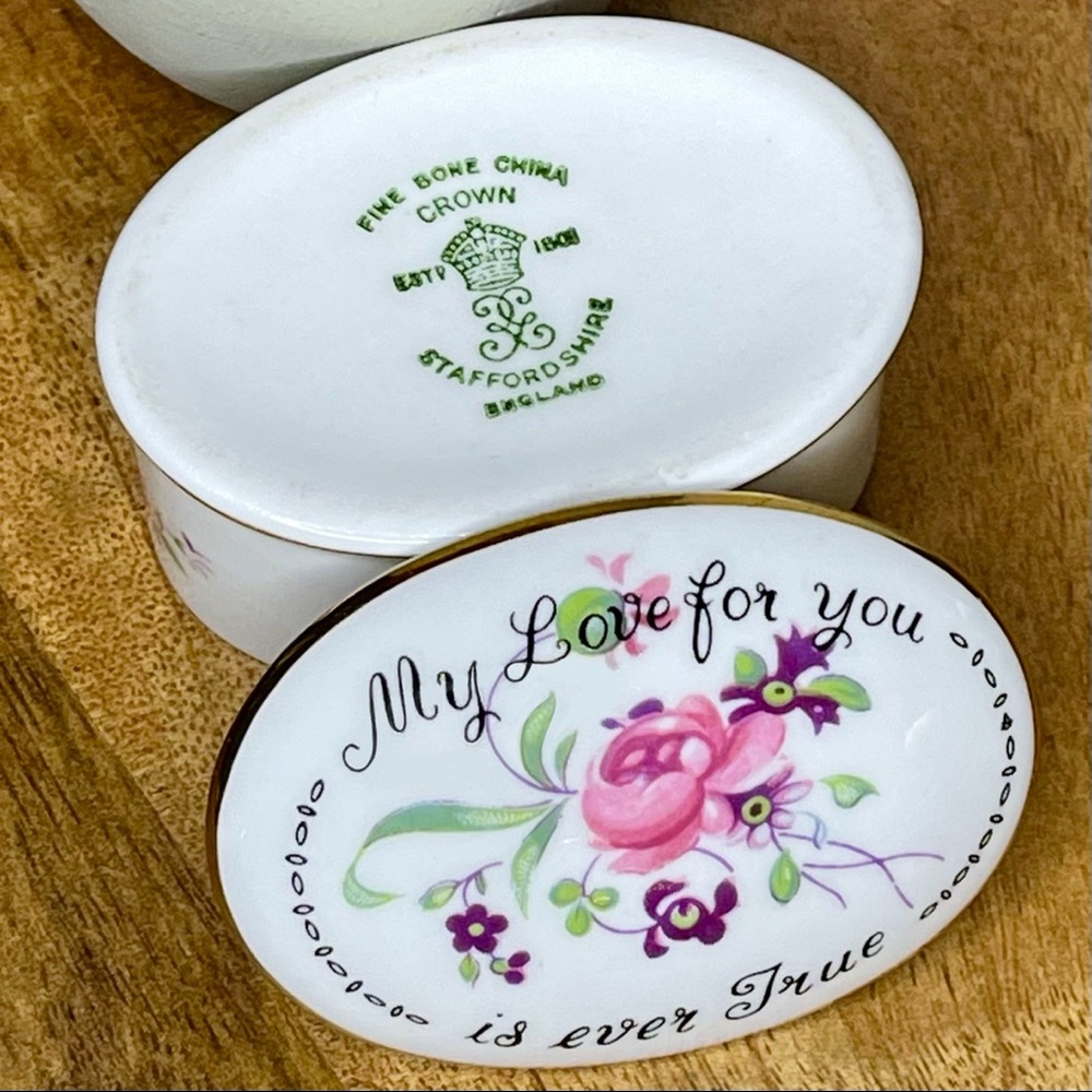 Crown Staffordshire Trinket Box